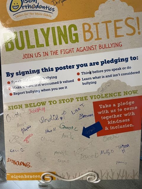 Bullying Bites Pledge Poster 2021
